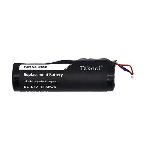 TAKOCI 3400mAh Dog Collar Battery for Garmin DC50, DC50 Dog Tracking Collar,TT15, TT15 GPS Dog Tracking Collar Part No.361-00029-02 010-10806-30