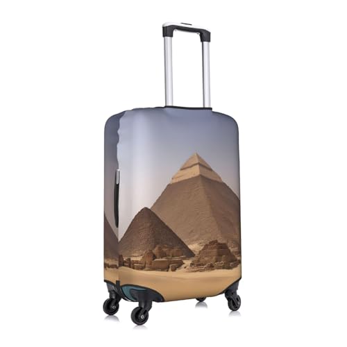 Pyramids Of Egypt Tsa Approved Luggage Cover For 18-32 Inch Suitcases Scratch-Resistant Stretch Luggage Cover3