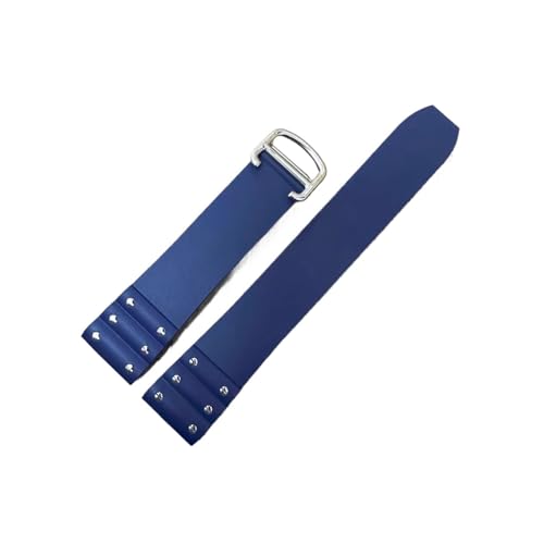 [|Ő] JeBG TgX Xgbv VRuXbg o[EHb`oh ho[oh 21mm ubN u[ XgohɑΉ(Blue silver clasp)