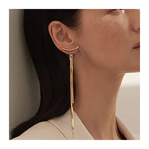 Boucles d'oreilles en fil brillant bijoux géométriques tendance femmes