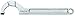 Facom FA-126A.180 - Spanner Wrench - Pin Style, 120 to 180 mm Capacity, Chrome Finish, 492 mm OAL