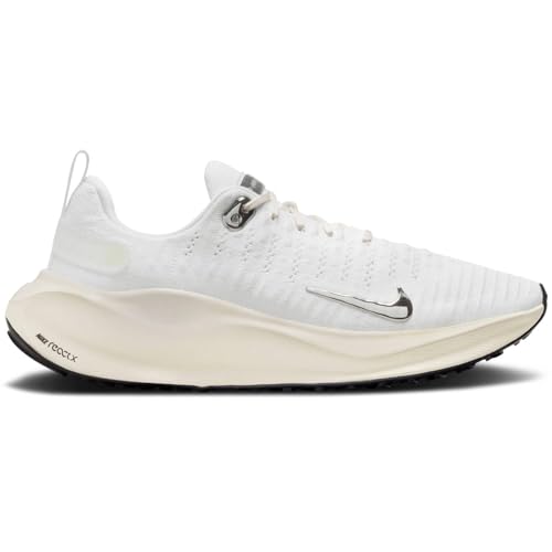 Nike InfinityRN 4 Women's Road Running Shoes (DR2670-104, White/Sail/Coconut Milk/Chrome) Size 10