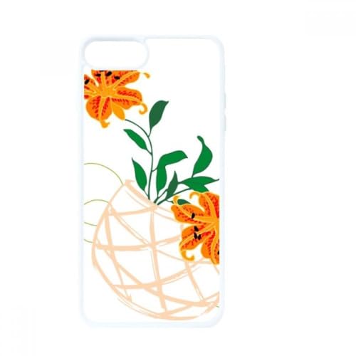 Coque iPhone 7 motif art chinois blanc et finitions haut de gamme