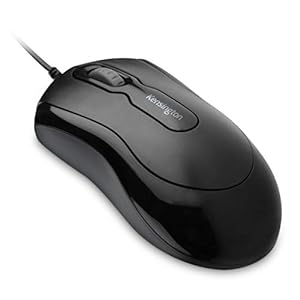Kensington USB Wired Mouse, USB 3.0 Computer Mouse, 1000 DPI Optical Tracking, Ambidextrous 3-Button with Scroll Wheel, Compatible with Laptop, PC, Mac - Black (K72356EU)