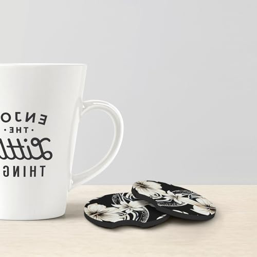 Portavasos para carro, 2 piezas, negro y blanco miniatura 4