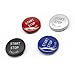 Car Engine Start Stop Button Replace Switch Cover Accessorie Key Decor 3S X1 X5 X6 Z4 E70 E71 E72 E90 E91 E92 E84 E89(Blue)