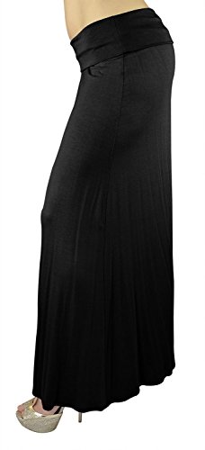 Belle Donne- Maxi Skirt, Women's Maxi Skirt Stretchy Full Length Skirt, Solid Color Long Womens Fall Skirts3
