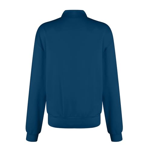 Scrub Jackets for Woman Zip Up Long Sleeve Tops Print Plus Size Womens Scrubs for Women Nursing Shirts with Pockets