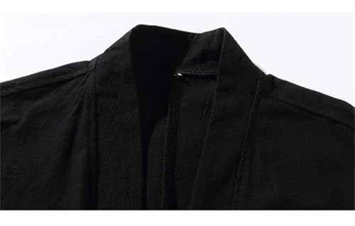 Bollrllr 2024 Men's Traditional Clothing Fashion Retro Cardigan Classic Haori Kimono Yukata4