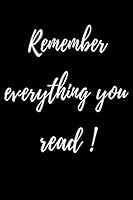 Remember Everything You Read 1678608890 Book Cover