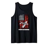 Piper Warrior Piper PA28 Cherokee Piper PA-28-140 US Flag Tank Top
