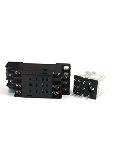 Relé electromagnético 3PDT 11 pines JCAKES con carril DIN para control industrial 2