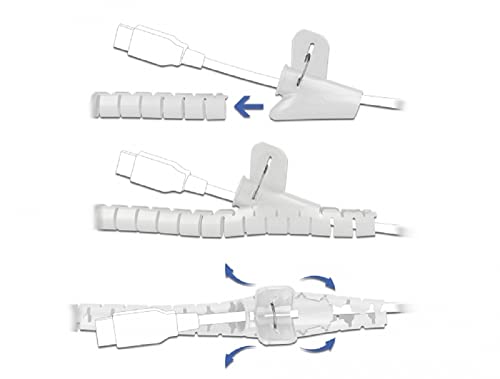 Delock 18840 Spiral Hose with Retractable Tool 2.5 m x 20 mm White - Image 2