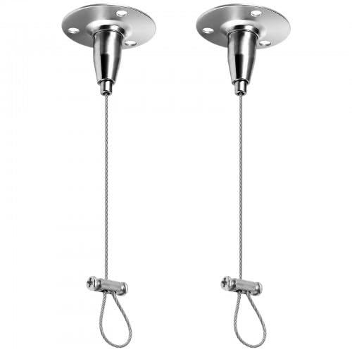 Heavy Duty Closet Rod Ceiling Support Kit, Adjustable Wardrobe Rail Support Brackets for Ceiling Mounted Shower Curtain Rail, Sturdy Curtain Pole Ceiling Brackets for Straight, Curved and L-Shaped Bar