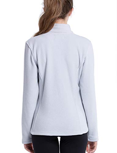 Rion Women’s Polar Fleece Jacket, Full-Zip, Long Sleeves, Side Pockets - Thumbnail 4