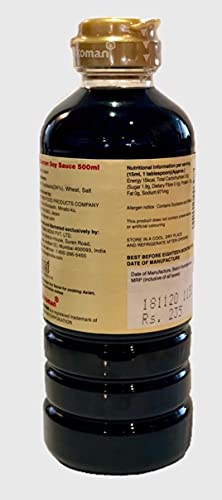 Kikkoman Naturally Brewed Soy Sauce| Made In Japan, All Purpose Seasoning - 4 Ingredients- Soy Beans, Salt, Water, Wheat | Vegetarian, No Added Colour Or Preservatives