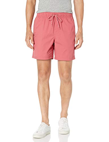 Amazon Essentials Men's 5" (15cm) Inseam Drawstring Shorts, Raspberry Red, M