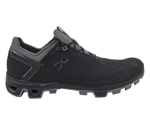On Running Mens Cloudventure Peak Textile Synthetic Black Rock Trainers 7.5 US