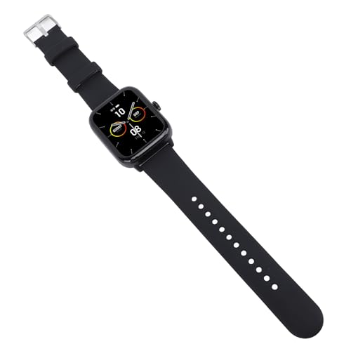 EIMSOAH Smartwatch, Farb- Touchscreen, Mehrere Sportmodi, IP67, Wasserdicht, Fitnessuhr Zum Laufen, Radfahren, Gehen, Kunststoff- Silikon, 1, 83 Zoll (Schwarz)