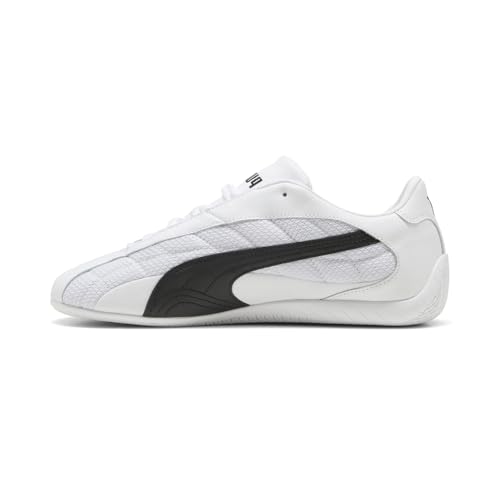 PUMA Mens Speedcat Plus Leather Lace Up Sneakers Shoes Casual - White3