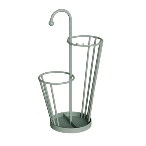 Porte-parapluies avec bac de récupération en métal au design raffiné pour hall et bureau moderne