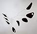 The Classic - Hanging Art Mobile in Black | Midcentury Modern Hanging Mobile | Handmade in Portland, OR, by Mark Leary