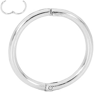 365 SLEEPERS Sterling Silver Hinged Hoop Sleeper Earrings - Hand Made In Australia - Nickel Free Hypoallergenic - 8mm - 10mm - 12mm - 14mm