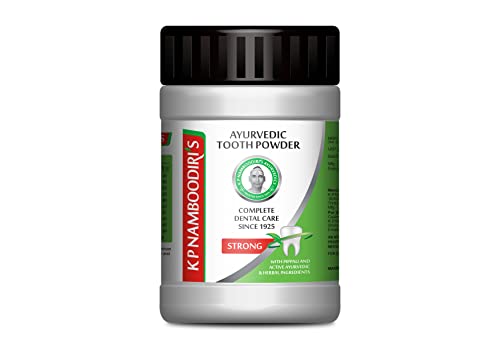 K.P. NAMBOODIRI S Tooth Powder-Strong - 80 Gram (Ayurvedic Toothpowder 4 Pack) | For Healthy Gum