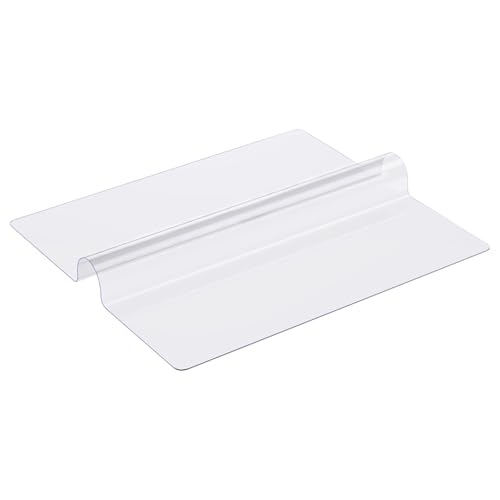 Happybuy Plastic Table Cover, 54 x 54 Inch 2.0 mm Thick Clear Table Protector, Square PVC Desk Mat, Waterproof & Easy to Clean Desk Pad for Office, Dining, Night Stand