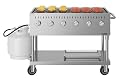 KoolMore KM-CGM-48 48 in. Commercial Mobile Outdoor Grill Stainless Steel, ETL Listed in Stainless-Steel
