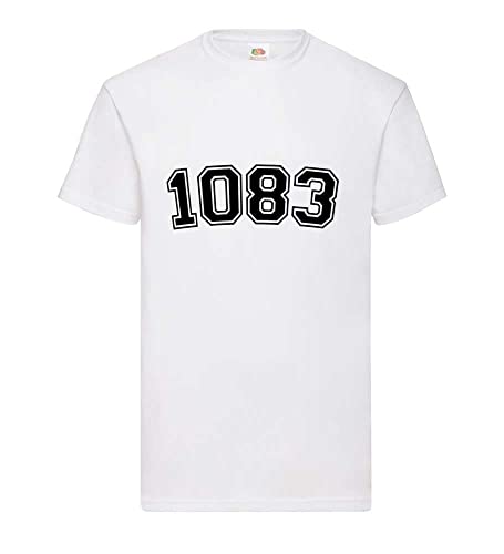 T-shirt pour homme Blanc XXXL 1083 coupe ample anti-frottement pour grand confort