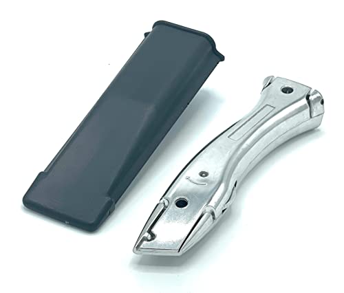 TradeUnderlay Silver Knife Carpet Fitter Economy Tool with Holster