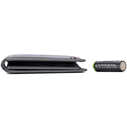 Image of Alpine Swiss Connor Executive Bifold Wallet | Business Passcase for Men | Premium Leather | Dual ID Windows | RFID Blocking | Gift Box Included Smooth Finish Gray