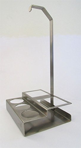 Stainless Condiment Rack Table – Service for Oil, Vinegar, Salt, Pepper and Toothpick