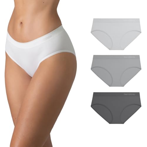 New Balance Womens Seamless Hipsters Underwear Ultra Comfort Performance Underwear for Women 3 Pack Multicolor Pack S