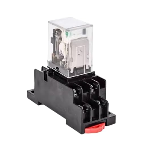Relais intermédiaire CDZ9-62PL 8 broches 10A 2NO 2NC DC12V avec embase