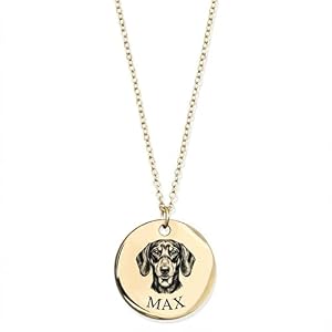 Dog Necklace for Women, Personalized Pet Necklace, Dog Mom Gifts for Women