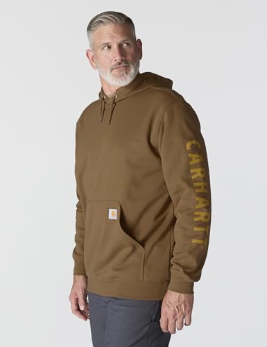 Carhartt Men's Rain Defender Loose Fit Midweight Logo Graphic Sweatshirt3