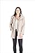 Fleet Street Ltd. womens Raglan Sleeve W/Removable Hood Rain Jacket, Beige, Large US