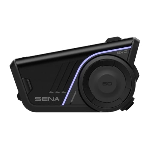 Image of Sena 60S EVO Motorcycle Bluetooth Communication Headset | Sound by Bose, Mesh 3.0 & Wave Intercom, IPX7 Waterproof, Dual Helmet Clamp Kits, Voice Command & Noise Cancellation