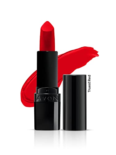 Image of Avon Ultra Perfectly Matte Lipstick - Truest Red | Velvety Matte Finish | Suits to all skin tones - 4gm