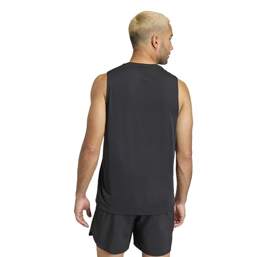 adidas Herren Adi365 Running Essentials Tank Shirt, Black, 3XL – Ansicht 4