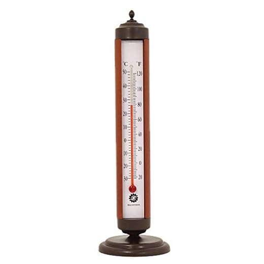 Bjerg Instruments Bronze Tube Indoor Desktop Thermometer