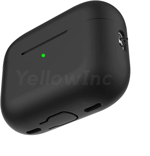 Image of Case Cover Compatible with Apple AirPods Pro (2nd Gen) 2022 (Black)