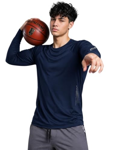 Image of EYEBOGLER Men's Full Sleeve Sports T-Shirt | Athletic Activewear for Running, Gym, Workout, Training & Outdoor Activities