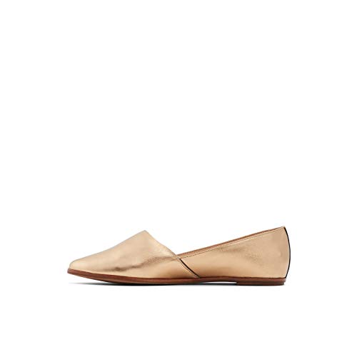 ALDO Women's Blanchette Slip-On Flat Loafer, Bronze, 8