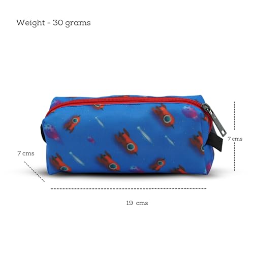 Image of VISMIINTREND Space Mid Printed Flat Pencil Pouch - Stylish and Multi-Purpose for All Ages Boys & Girls | Large | Stationary Organizer | Pen Case | School | Kids | College | Students | Gifts
