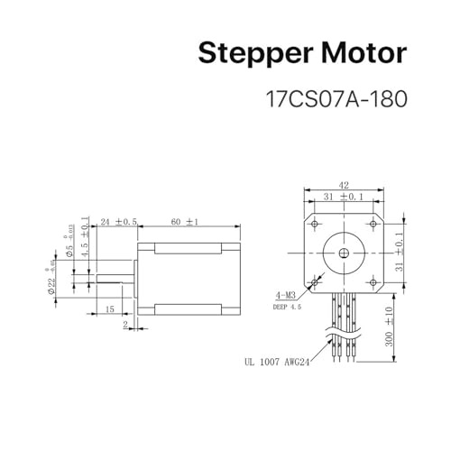 Moteur pas à pas Nema 17 anti perte de pas 71Ncm pour réparer imprimante 3D - 4