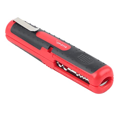 Wire Stripper Hand Stripping Tool Multifunctional Electrician Cable Dismantling Cutter, Red + Black