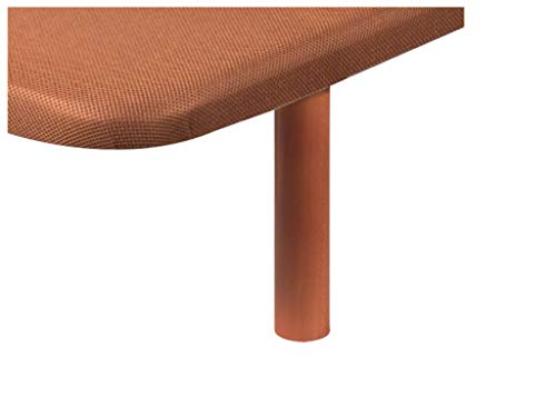 ACOMODA'T Juego de 4 Patas Redondas Stonepik para Bases Divanlín de Pikolin 25,3 cm Altura - Cerezo